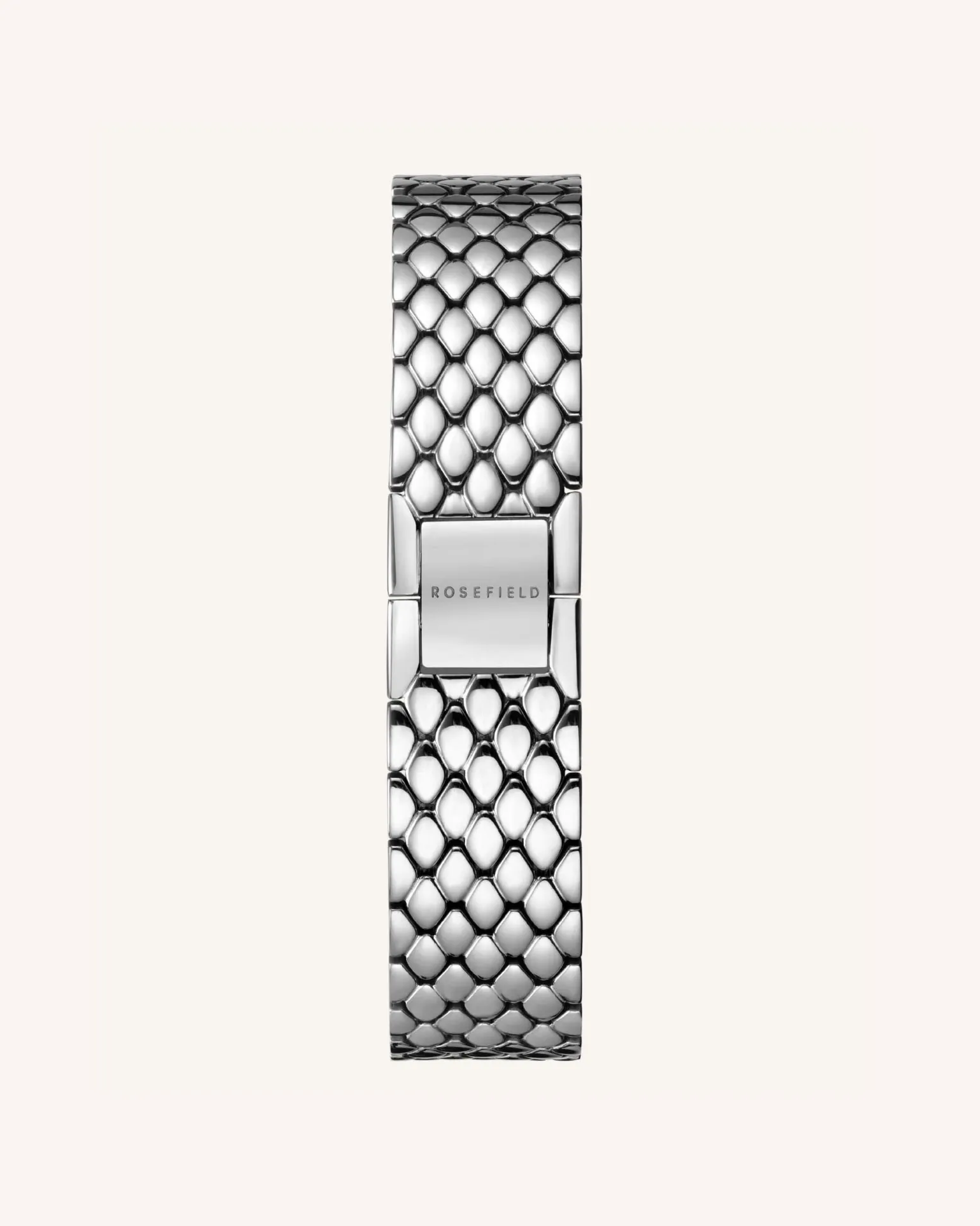 The Oval Silver Steel Strap
