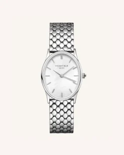 The Oval Silver Steel Strap