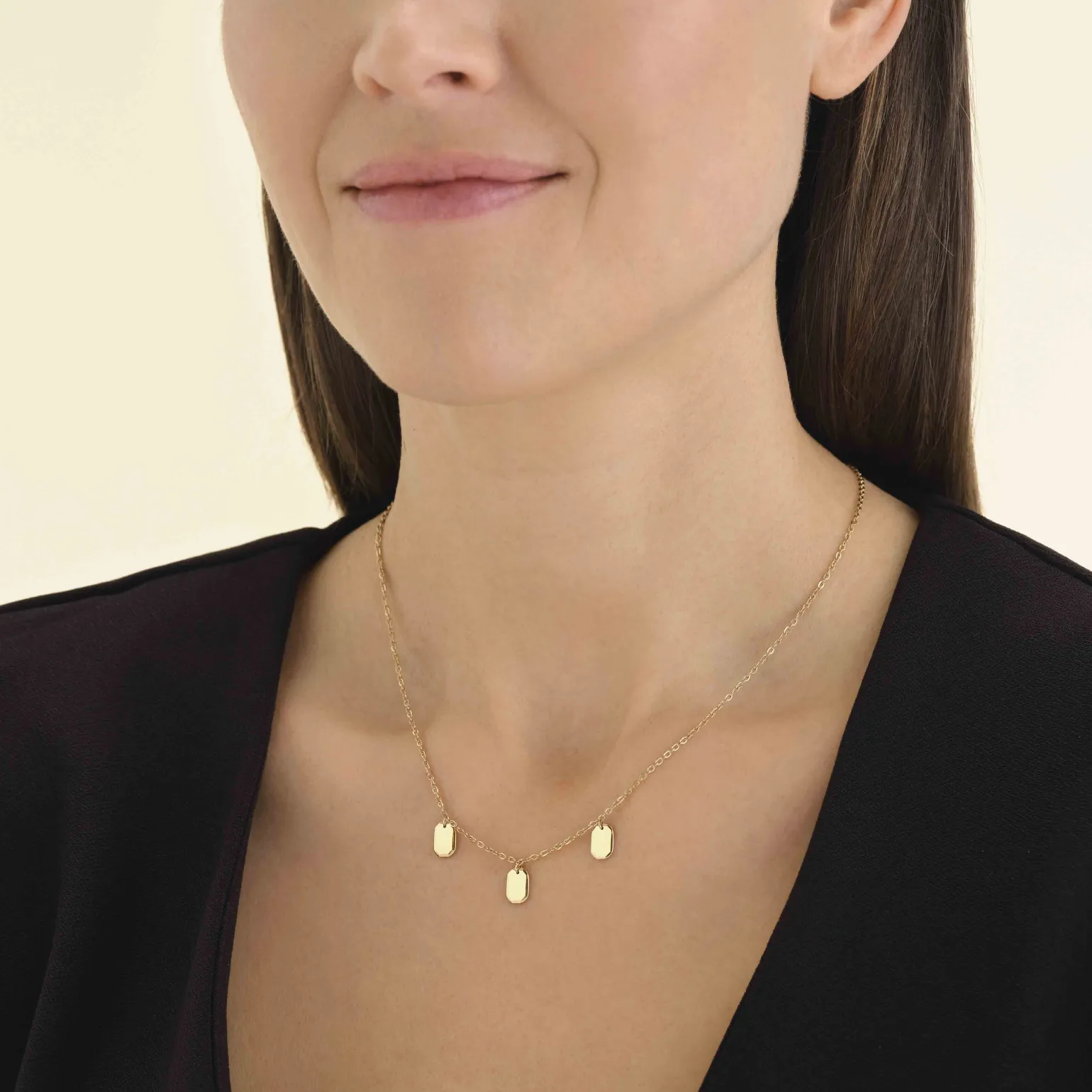 Triple Octagon Necklace