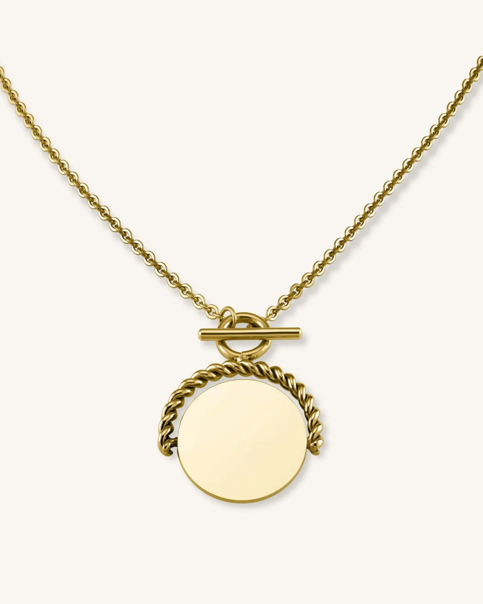 Twisting Coin Necklace