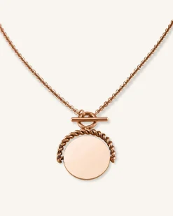 Twisting Coin Necklace