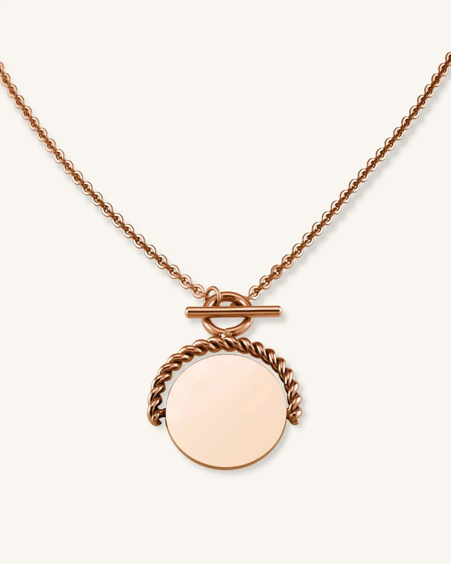 Twisting Coin Necklace